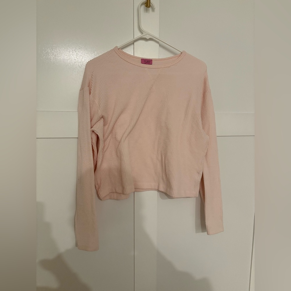 Light Pink Long Sleeve Top